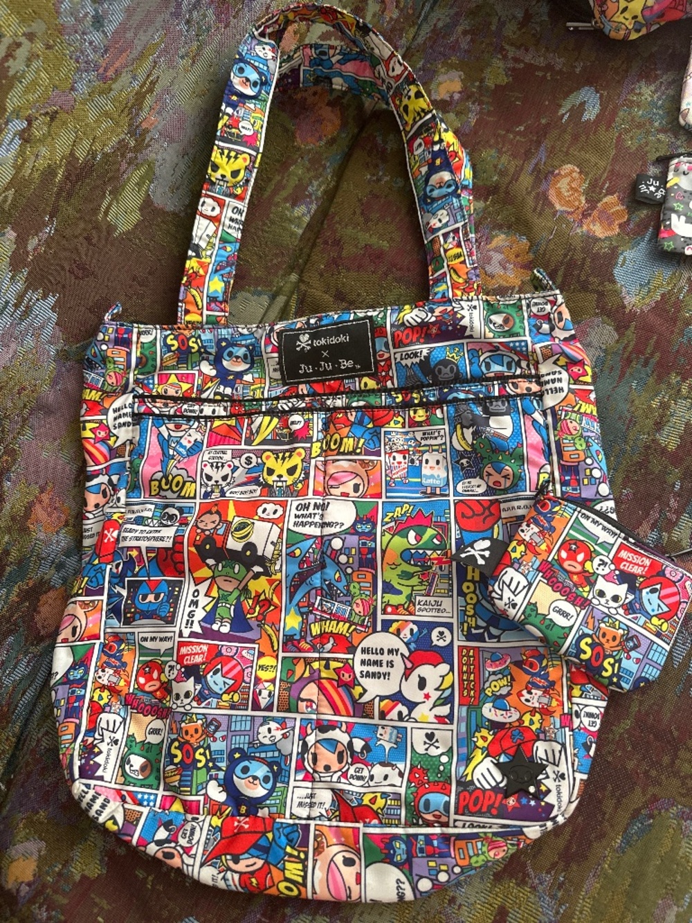 Tokidoki tote Ju Ju Be comic mint coin purse